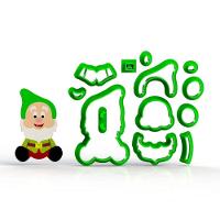 Cortador Branca De Neve Feliz Modular Tamanho 7Cm - 1