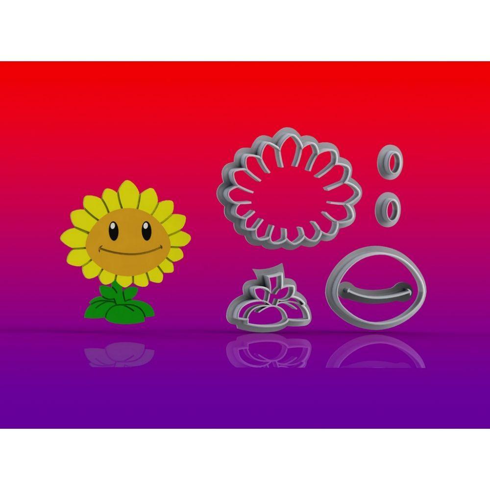 Cortador Kit Plants Vs Zombies 3 Modelos Tamanho 5cm - 2
