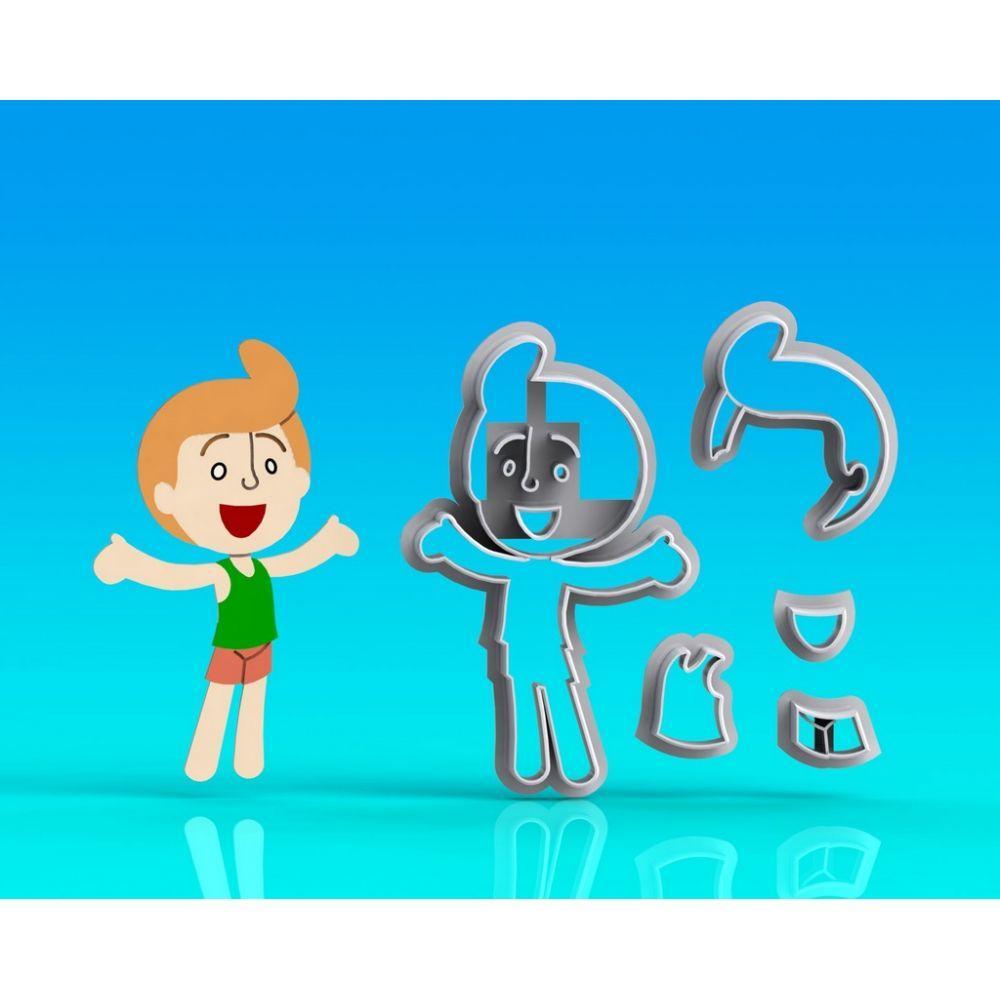 Cortador Mundo Bita Tito Modular Tamanho 8cm - 1