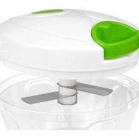 Triturador De Alho Cebola Processador Alimento Manual Branco P - 11