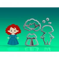 Cortador Princesa Merida Modular Tamanho 10 Cm - 1