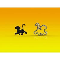 Cortador Kit Rei Leão 4 Personagens Tamanho 5cm - 7