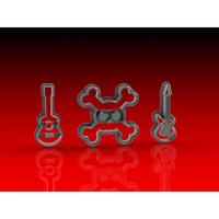 Cortador Kit Rock 3 Modelos Tamanho 5cm - 1