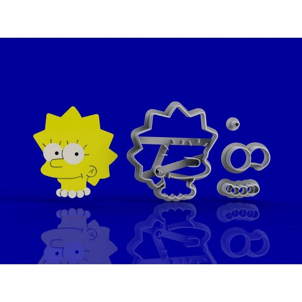 Cortador Kit Simpsons 5 Personagens Modulares Tamanho 6 Cm - 2