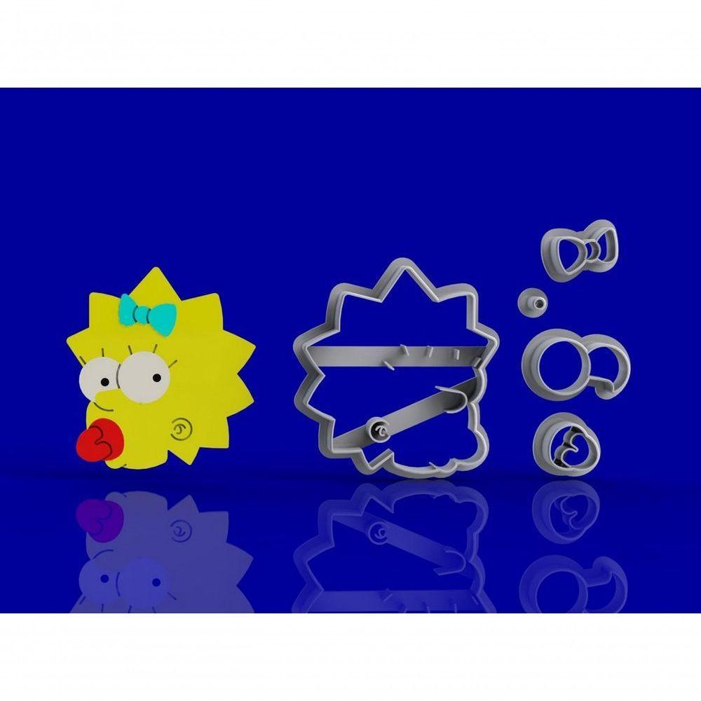 Cortador Kit Simpsons 5 Personagens Modulares Tamanho 6 Cm - 3