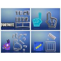 Cortador Kit Fortnite 4 Modelos Modulares Mod 2 Tamanho 5Cm - 1