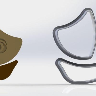 Cortador Moana Barco Tamanho 5cm