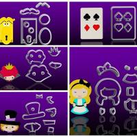 Cortador Kit Alice 5 Modelos Modulares Tamanho 5Cm - 1