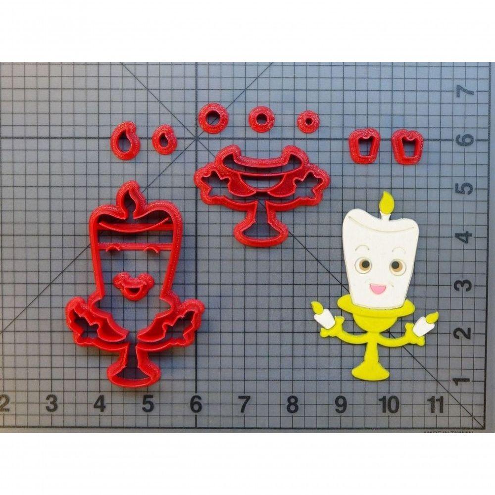 Cortador Kit Bela E A Fera - 5 Modelos Modulares 6 Cm - 5