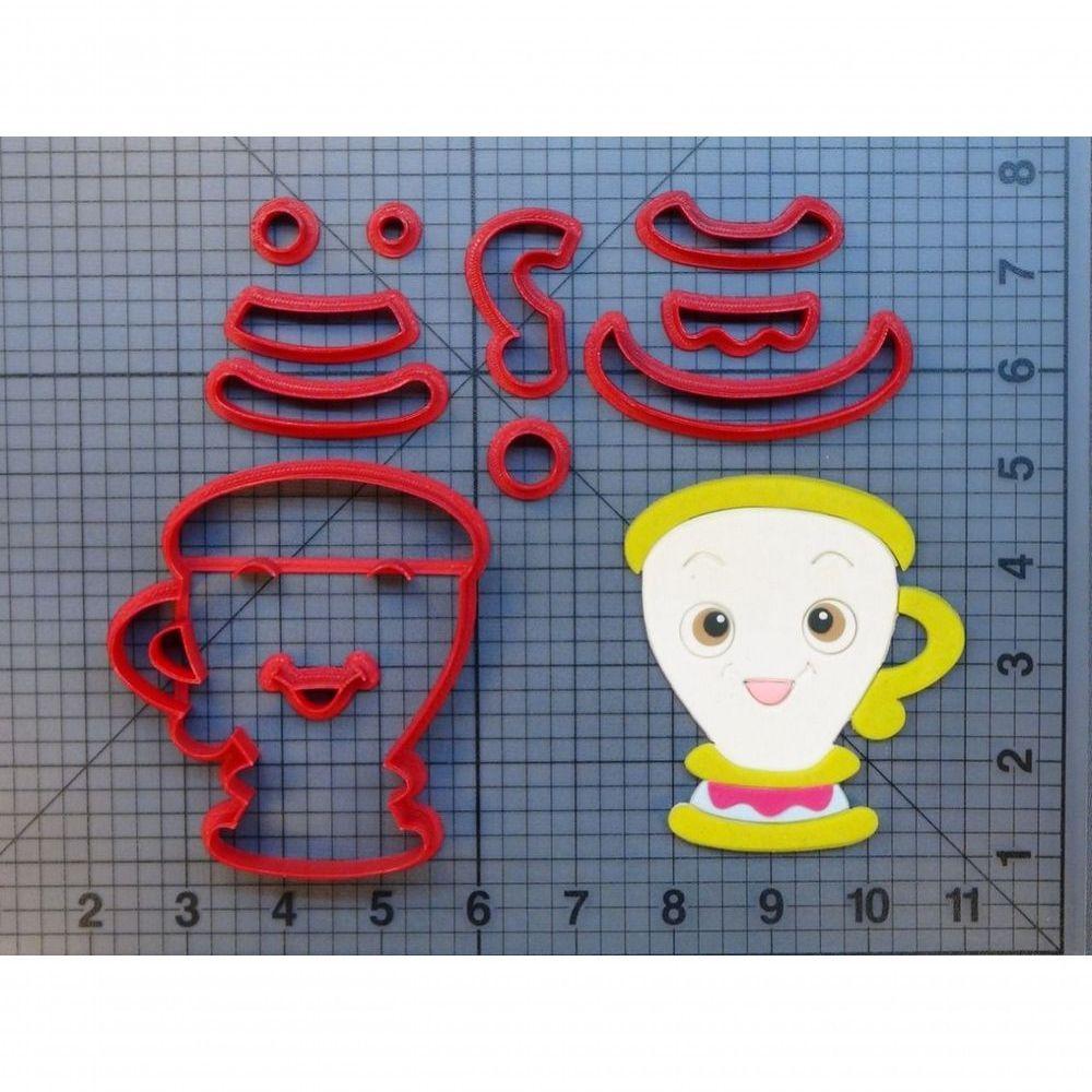 Cortador Kit Bela E A Fera - 5 Modelos Modulares 6 Cm - 6