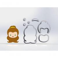 Cortador Kit Bela E A Fera - 5 Modelos Modulares 6 Cm - 2