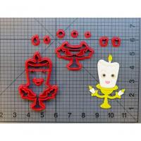 Cortador Kit Bela E A Fera - 5 Modelos Modulares 6 Cm - 5