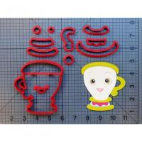 Cortador Kit Bela E A Fera - 5 Modelos Modulares 6 Cm - 6