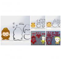 Cortador Kit Bela E A Fera - 5 Modelos Modulares 6 Cm - 8