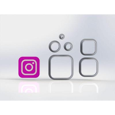 Cortador Redes Sociais - Instagram Tamanho 3 Cm