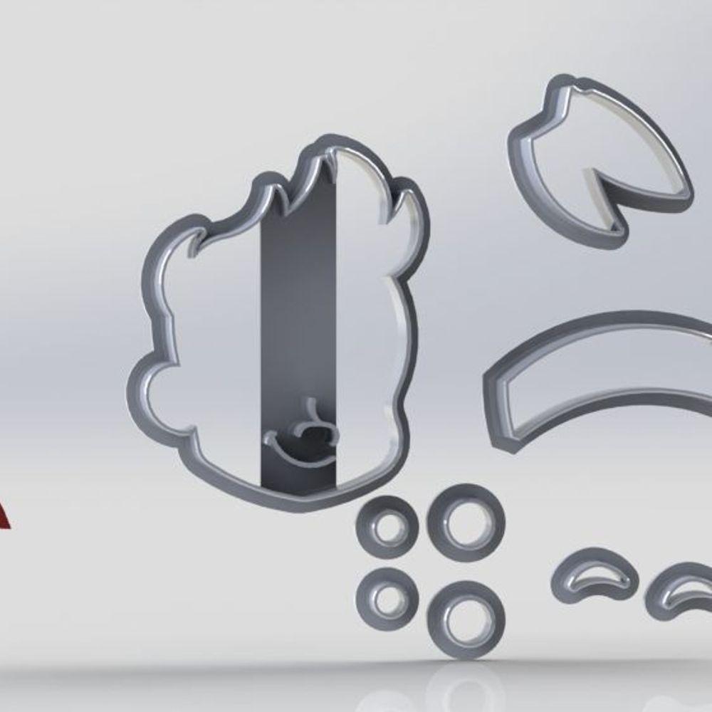 Cortador Kit Jack E Os Piratas 5 Modelos Modulares 6Cm - 3