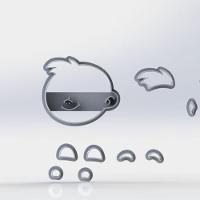 Cortador Kit Jack E Os Piratas 5 Modelos Modulares 6Cm