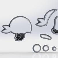 Cortador Kit Jack E Os Piratas 5 Modelos Modulares 6Cm - 6