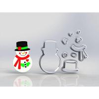 Cortador Natal Boneco De Neve Modular Tamanho 5Cm - 1