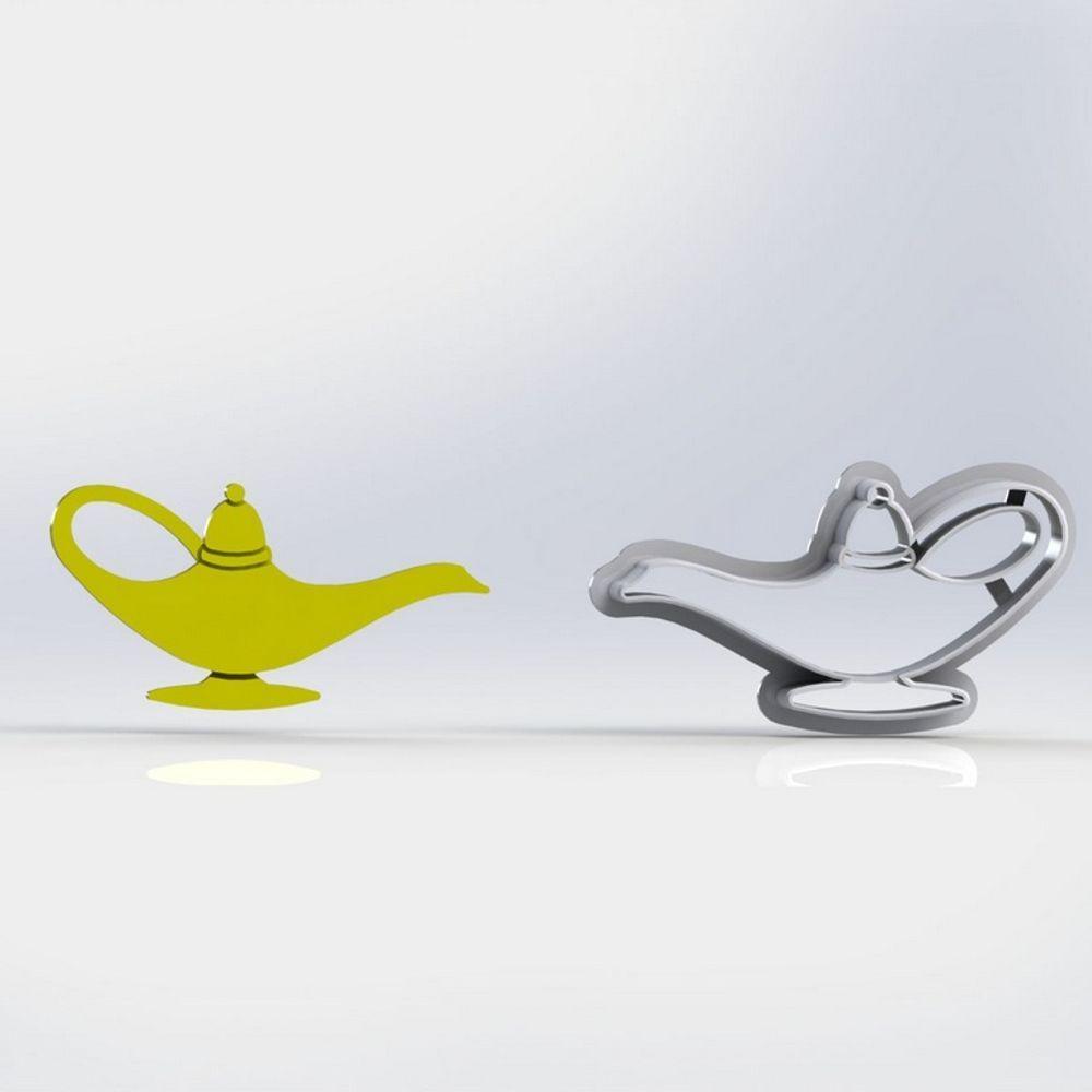 Cortador Aladin (Aladdin) Lâmpada Do Genio Tamanho 5Cm - 1