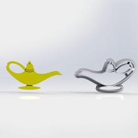 Cortador Aladin (Aladdin) Lâmpada Do Genio Tamanho 5Cm - 1