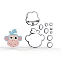 Cortador Dora Aventureira Macaco Modular Tamanho 5,5Cm - 1