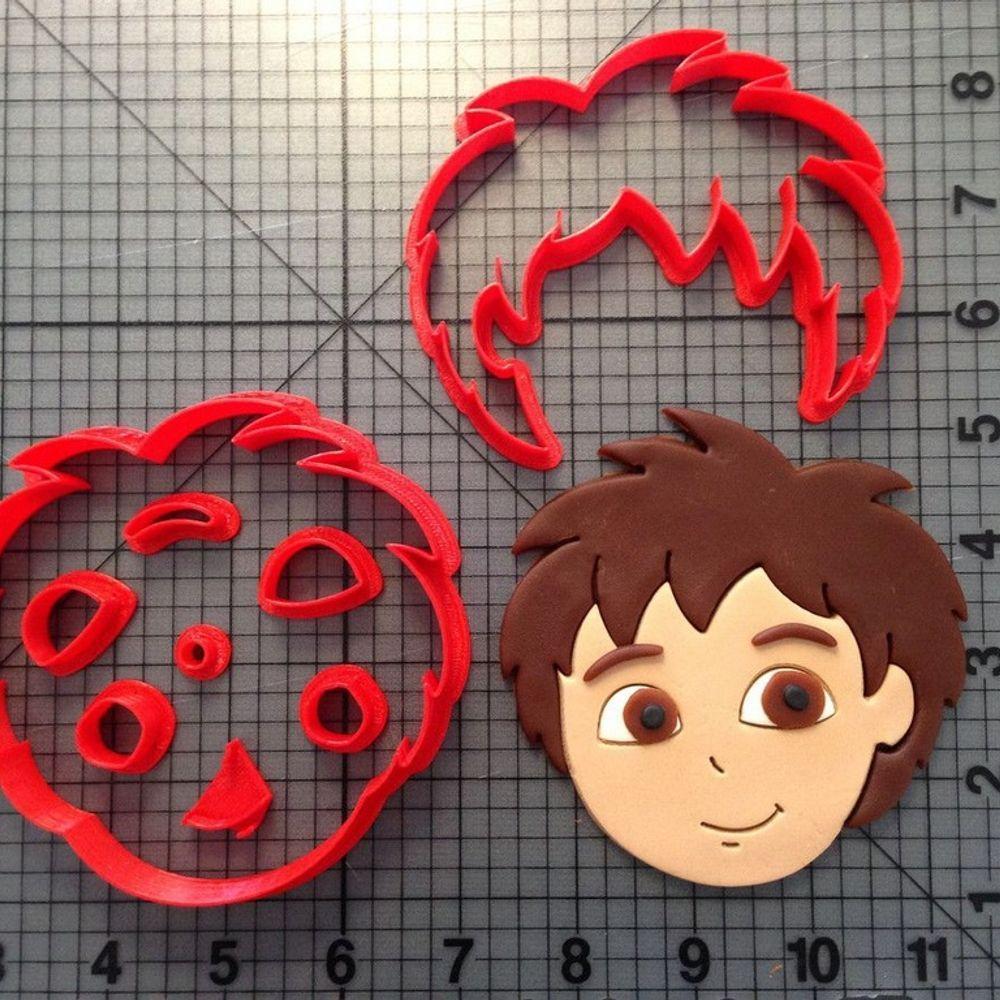 Cortador Dora Aventureira Menino Diego Modular Tamanho 5,5Cm - 1