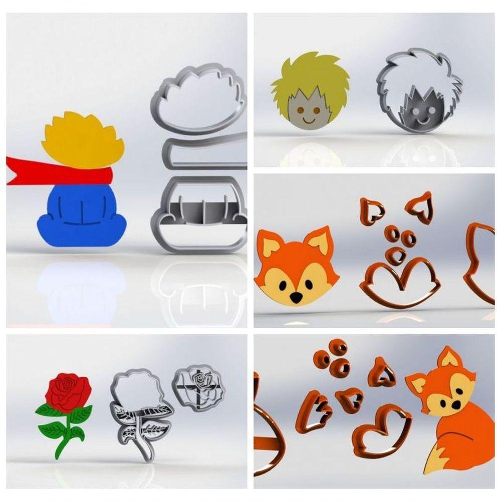 Cortador Kit Pequeno Príncipe 5 Modelos Tamanho 5Cm - 1