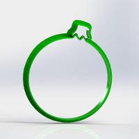 Cortador Bola De Natal Tamanho 7Cm - 1