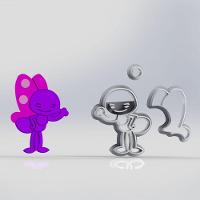 Cortador Galinha Pintadinha Borboleta Mod 2 Tamanho 6Cm - 1