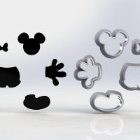 Cortador Kit Mickey 4 Modelos Tamanho 5Cm - 1