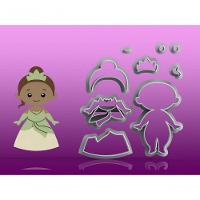 Cortador Kit Princesa Tiana Modular Tamanho 6Cm - 2