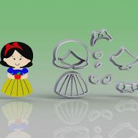 Cortador Branca De Neve Modular Tamanho 10Cm - 1