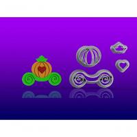 Cortador Carruagem Princesa Cinderela Modular Tamanho 6 Cm - 1