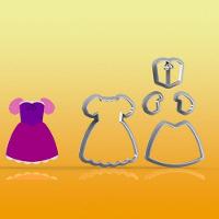 Cortador Kit Rapunzel 3 Modelos Modulares Tamanho 5Cm