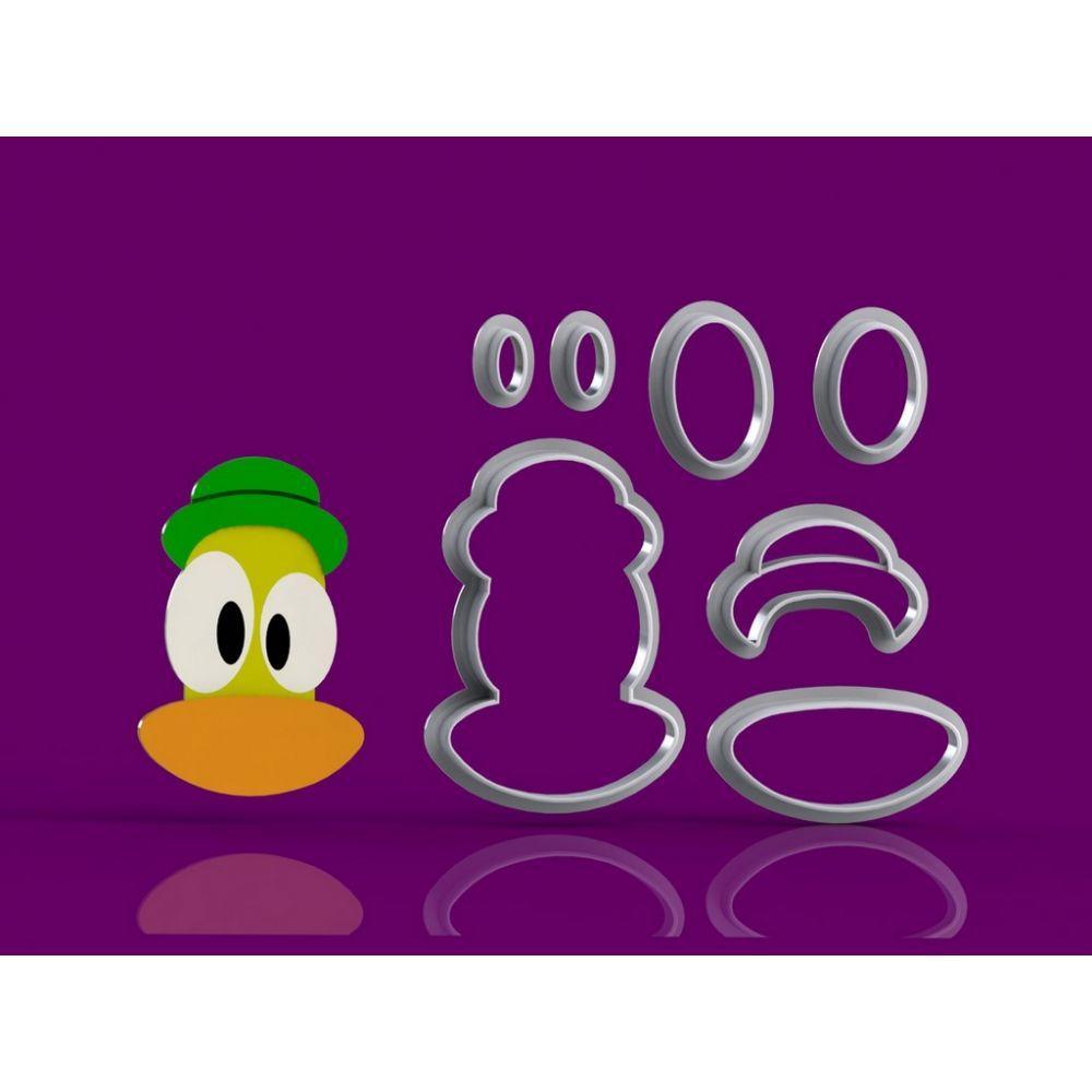 Cortador Kit Pocoyo 6 Modelos Modulares Tamanho 5Cm - 6