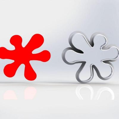 Cortador Mancha Splash Slime Tamanho 5Cm