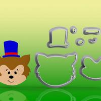 Cortador Kit Chapeuzinho Vermelho 3 Modelos Tamanho 5Cm - 3