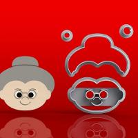 Cortador Kit Chapeuzinho Vermelho 3 Modelos Tamanho 5Cm