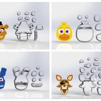 Cortador Kit Animatronics Five Nights At Freddy´S Fnaf 6Cm - 5