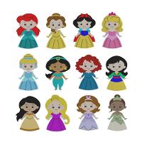 Cortador Kit Princesas 12 Modelos Modulares Tamanho 10Cm - 1