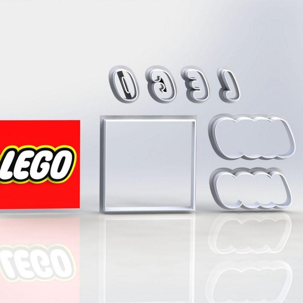 Cortador Kit Lego 3 Modelos Tamanho 5cm - 4
