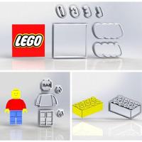 Cortador Kit Lego 3 Modelos Tamanho 5cm - 1