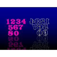 Cortador Unidade Número Para Donuts Tamanho 6 Cm - 1