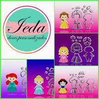Cortador Kit Princesas Ieda - 5 Modelos Modulares 7 Cm - 1
