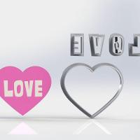 Cortador Dia Dos Namorados Coração Love Tamanho 5Cm - 1