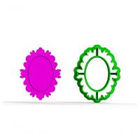 Cortador Moldura Espelho Mod 1 3D Tamanho 6Cm - 2