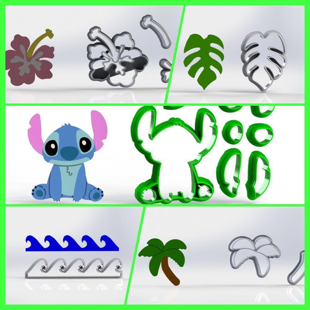 Cortador Kit Stitch 5 Modelos Tamanho 5Cm - 1