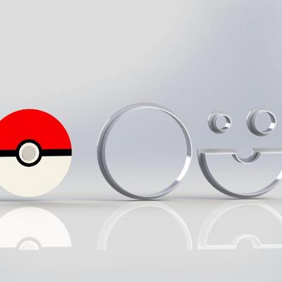 Cortador Pokemon Pokebola Tamanho 7Cm