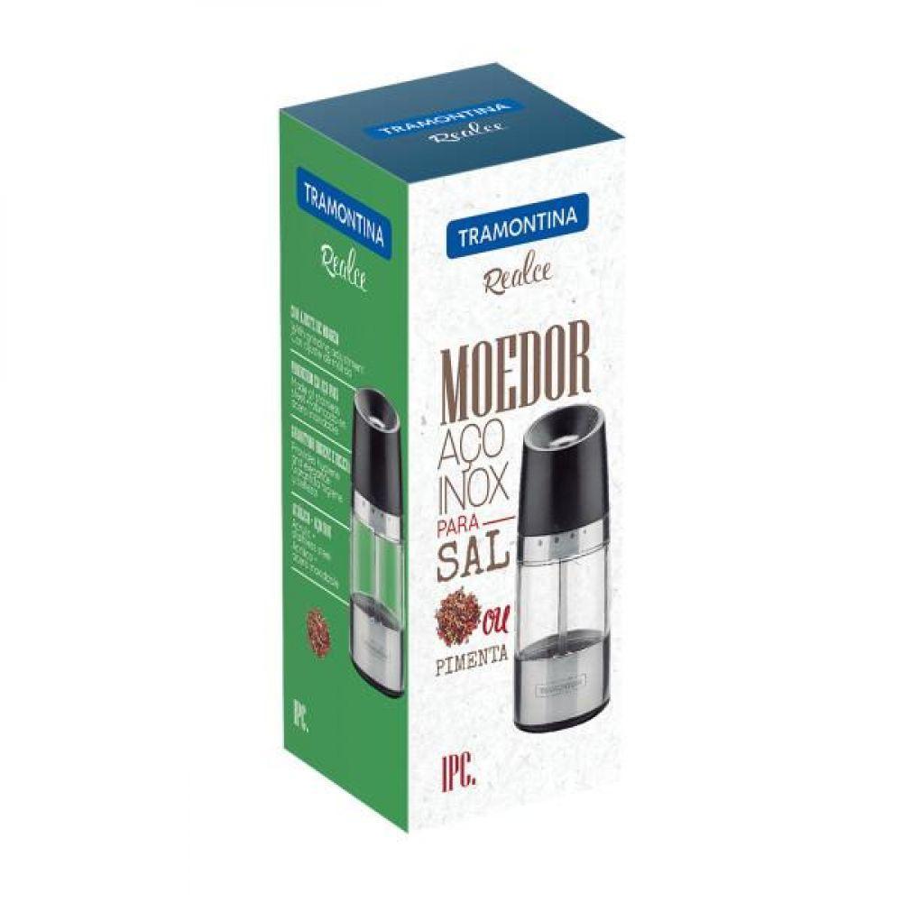Moedor Para Sal Ou Pimenta Tramontina Em Aço Inox E Acrílico - 6